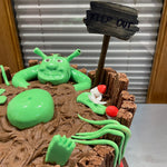 SWAMP MONSTER CAKE