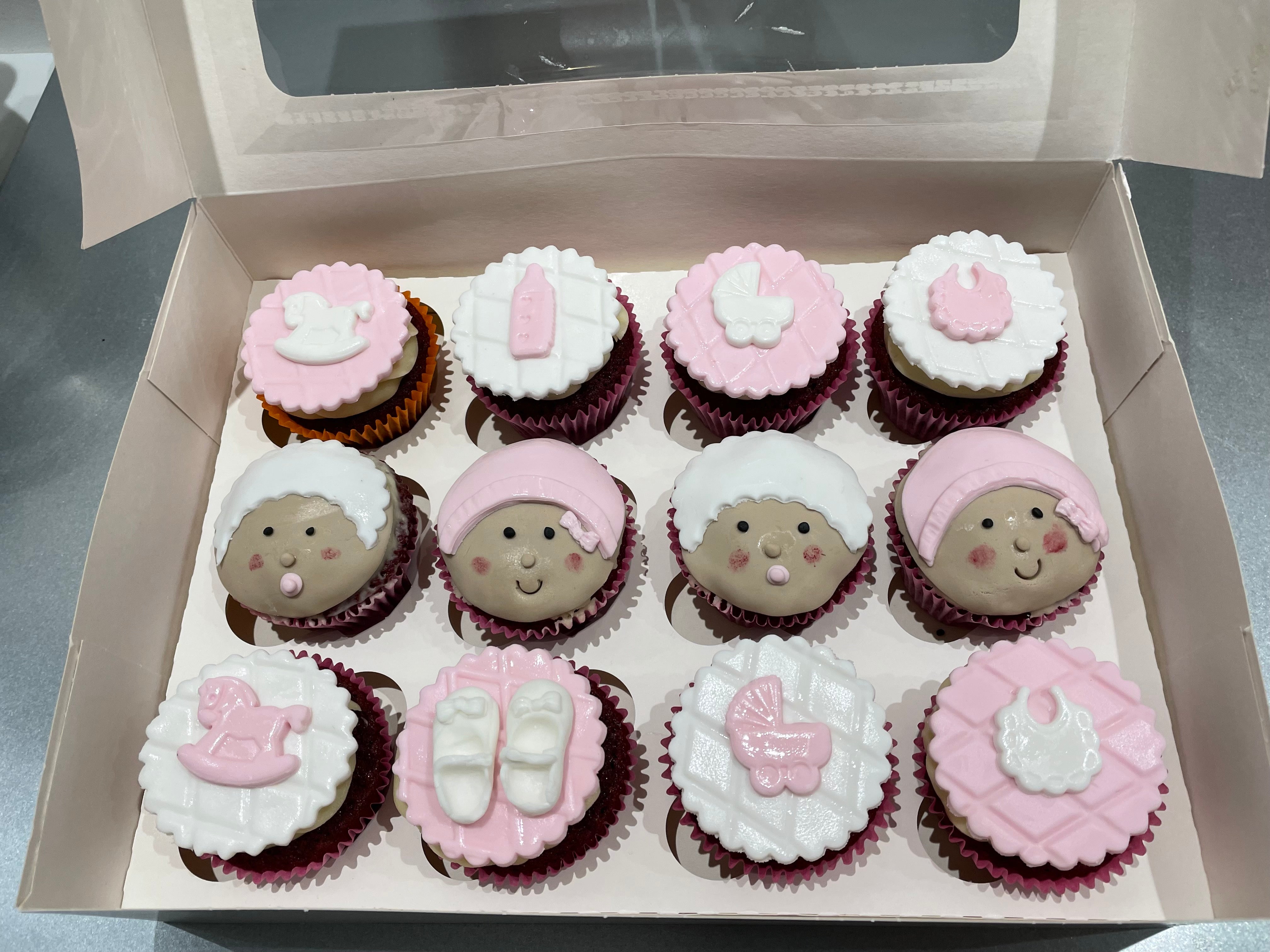 NEW BABY GIRL CUPCAKES