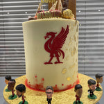 RED TEAM FOOTBALL THEME CAKE