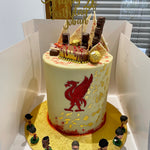 RED TEAM FOOTBALL THEME CAKE