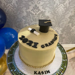 GRADUATION HAT & DEGREE SCROLL CELEBRATION CAKE