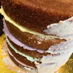 PASTEL GROOVE GOLD LEAF CAKE