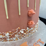 BALLOON & STARS WHITE DRIP CAKE