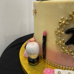 MAKEUP THEME BIRTHDAY CAKE