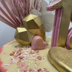 PINK SAIL & FLOWER CAKE