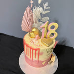 PINK SAIL & FLOWER CAKE