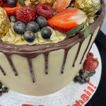 FRUIT CHOCOLATE DRIP CAKE