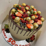 FRUIT CHOCOLATE DRIP CAKE