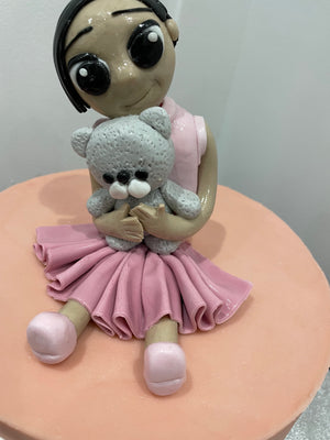 GIRL WITH BEAR OCCASSION CAKE