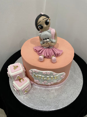 GIRL WITH BEAR OCCASSION CAKE