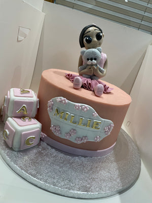 GIRL WITH BEAR OCCASSION CAKE