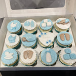 NEW BABY BOY CUPCAKES