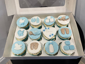 NEW BABY BOY CUPCAKES