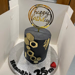 ARTY GOLDHEX BIRTHDAY CAKE