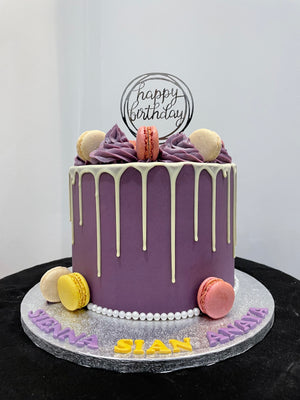 PLUM-MAC DRIP - OCCASION CAKE