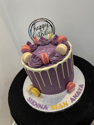 PLUM-MAC DRIP - OCCASION CAKE