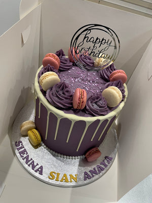PLUM-MAC DRIP - OCCASION CAKE