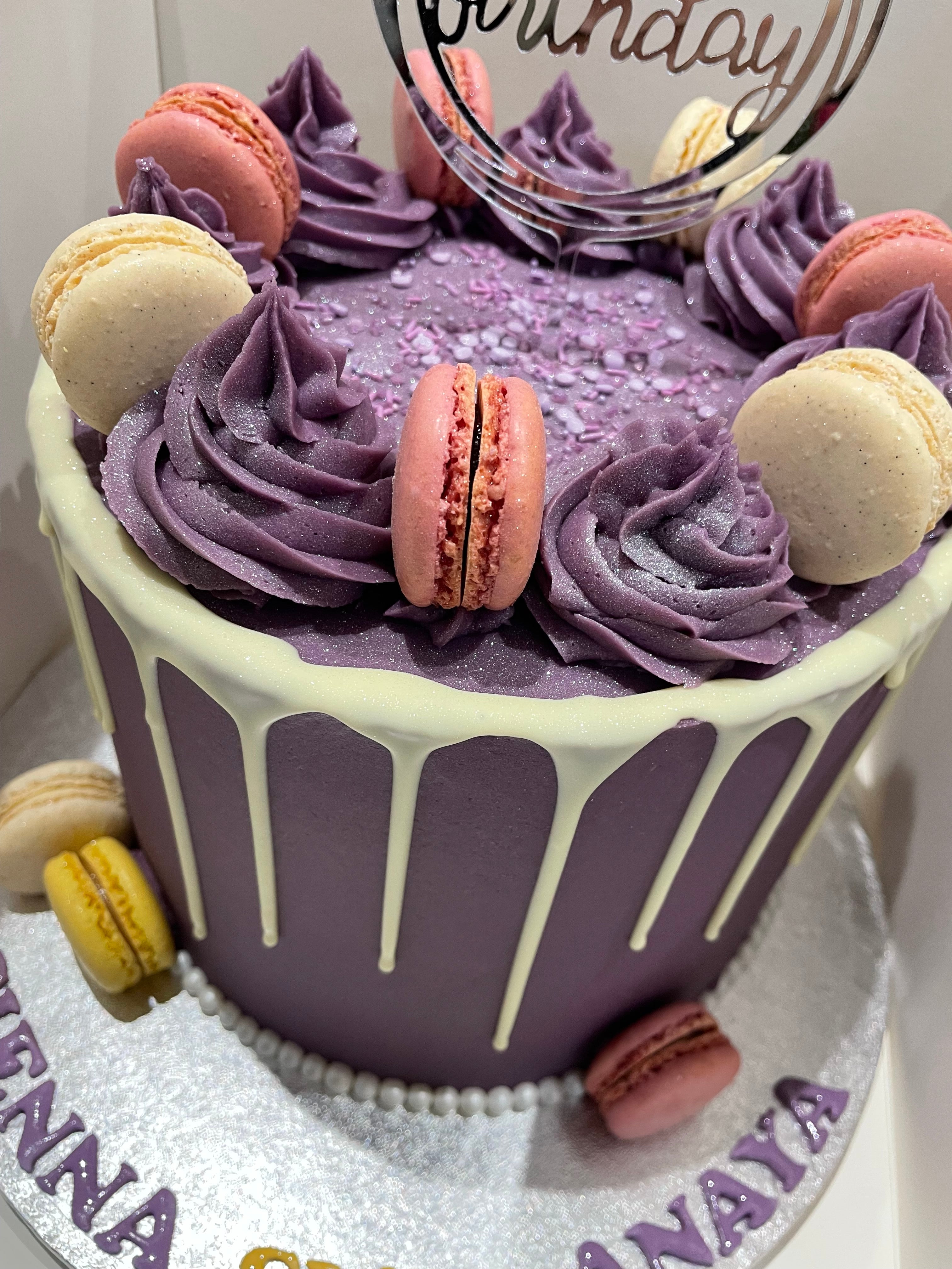 PLUM-MAC DRIP - OCCASION CAKE