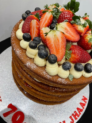 FRUITY VANILLA NAKED CAKE