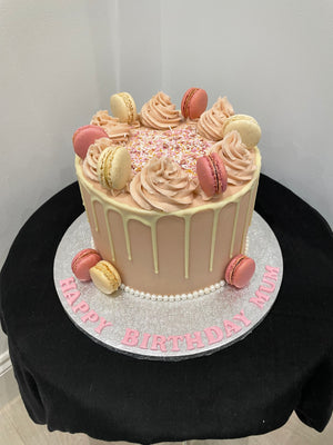 PINK MAC DRIP OCCASION CAKE