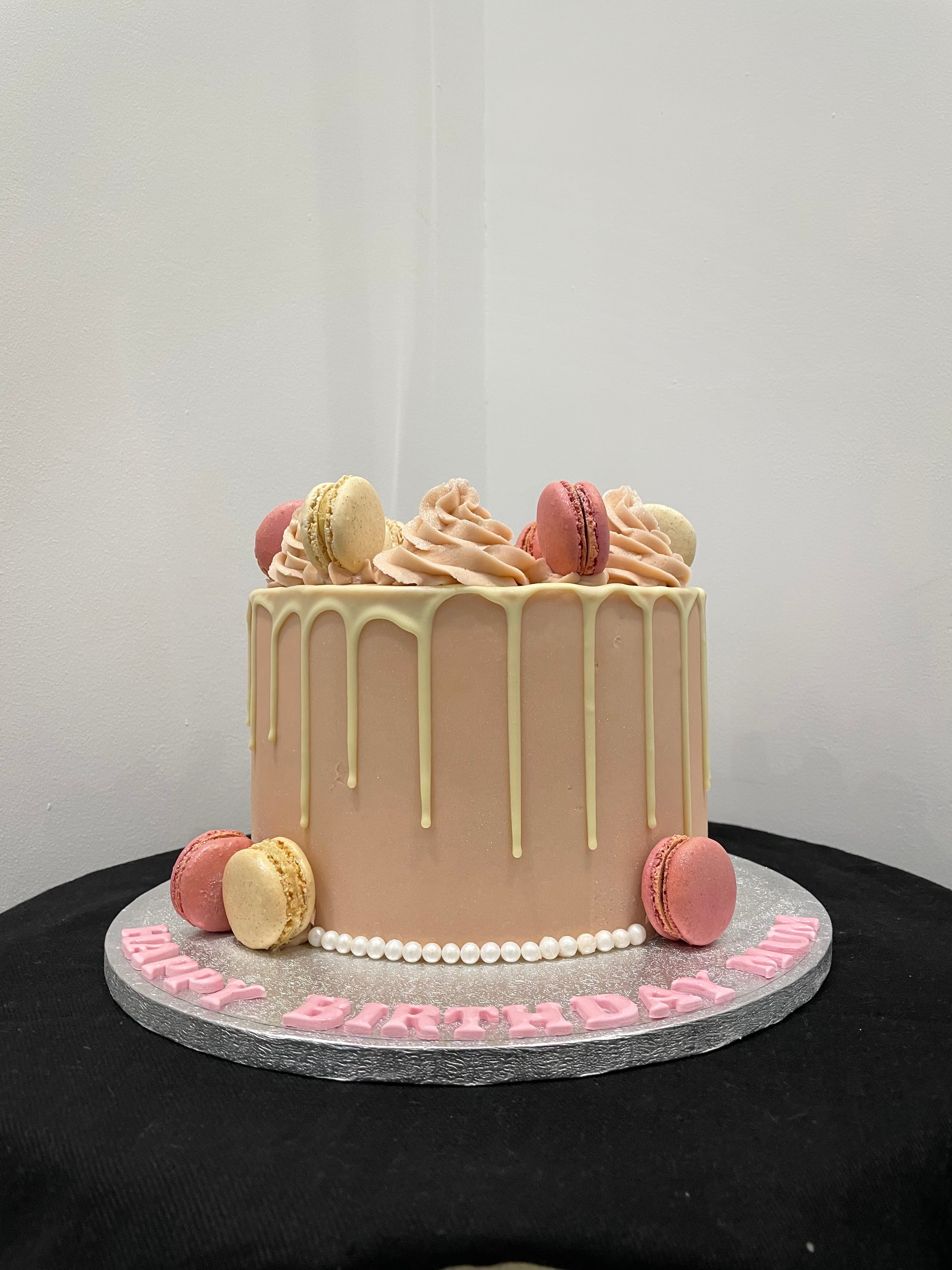 PINK MAC DRIP OCCASION CAKE