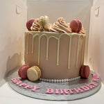PINK MAC DRIP OCCASION CAKE