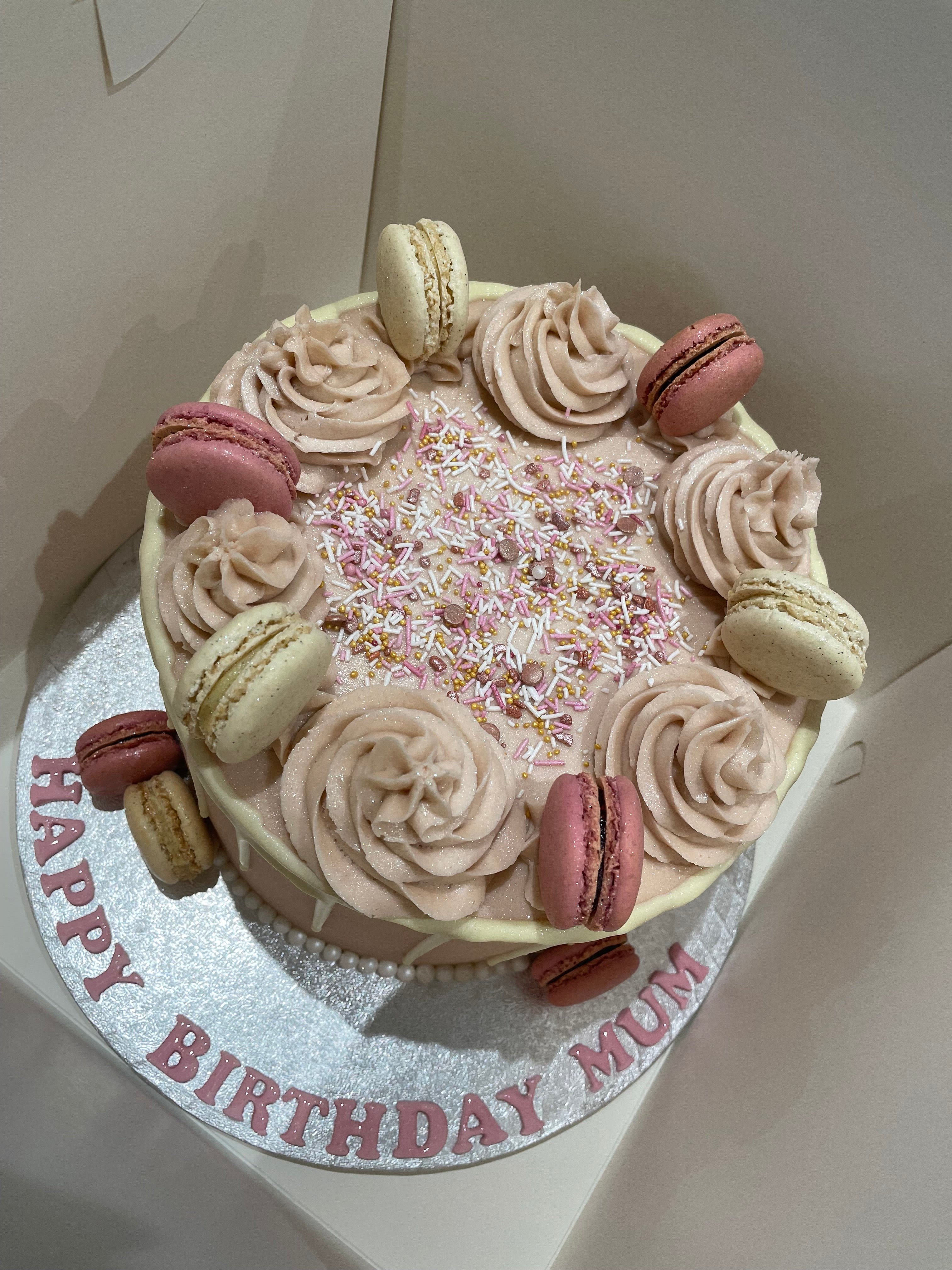 PINK MAC DRIP OCCASION CAKE