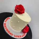 WHITE ROSE OCCASION CAKE