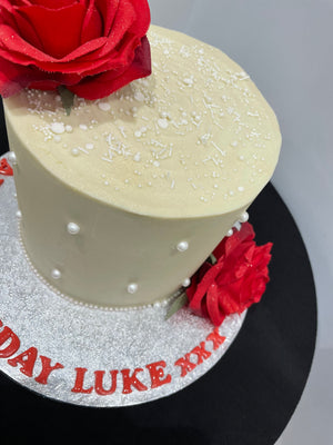 WHITE ROSE OCCASION CAKE
