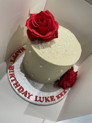 WHITE ROSE OCCASION CAKE