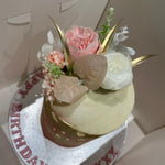 ARTY GOLD & PINK OCCASION CAKE