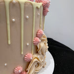 CREAM DRIP PEARL OCCASION CAKE