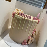 CREAM DRIP PEARL OCCASION CAKE