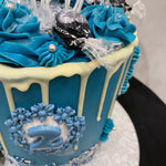 STARS & BALLOON OCCASION DRIP CAKE
