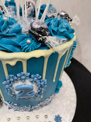 STARS & BALLOON OCCASION DRIP CAKE