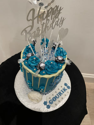 STARS & BALLOON OCCASION DRIP CAKE