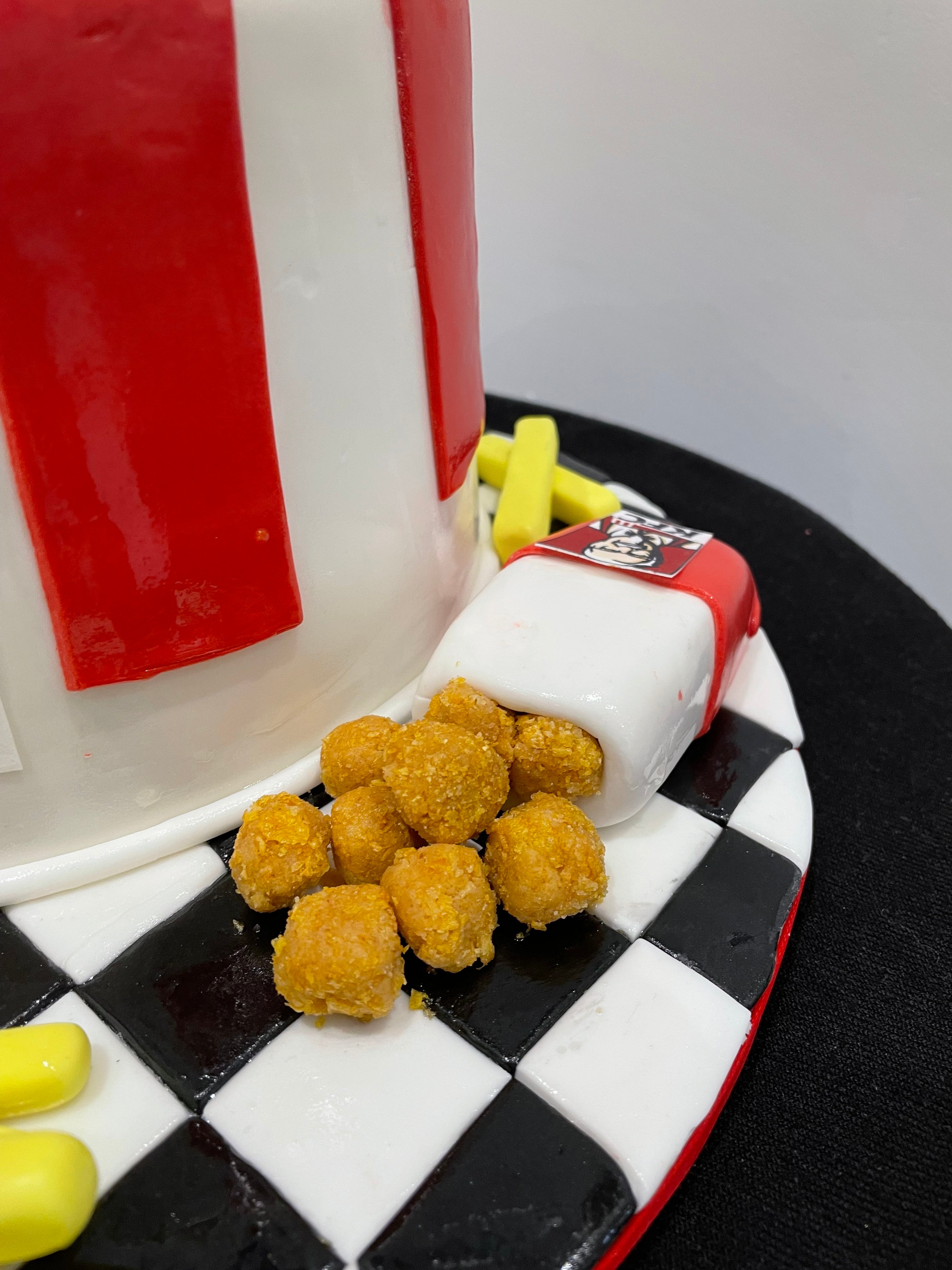 FRIED CHICKEN SHOP THEME CAKE