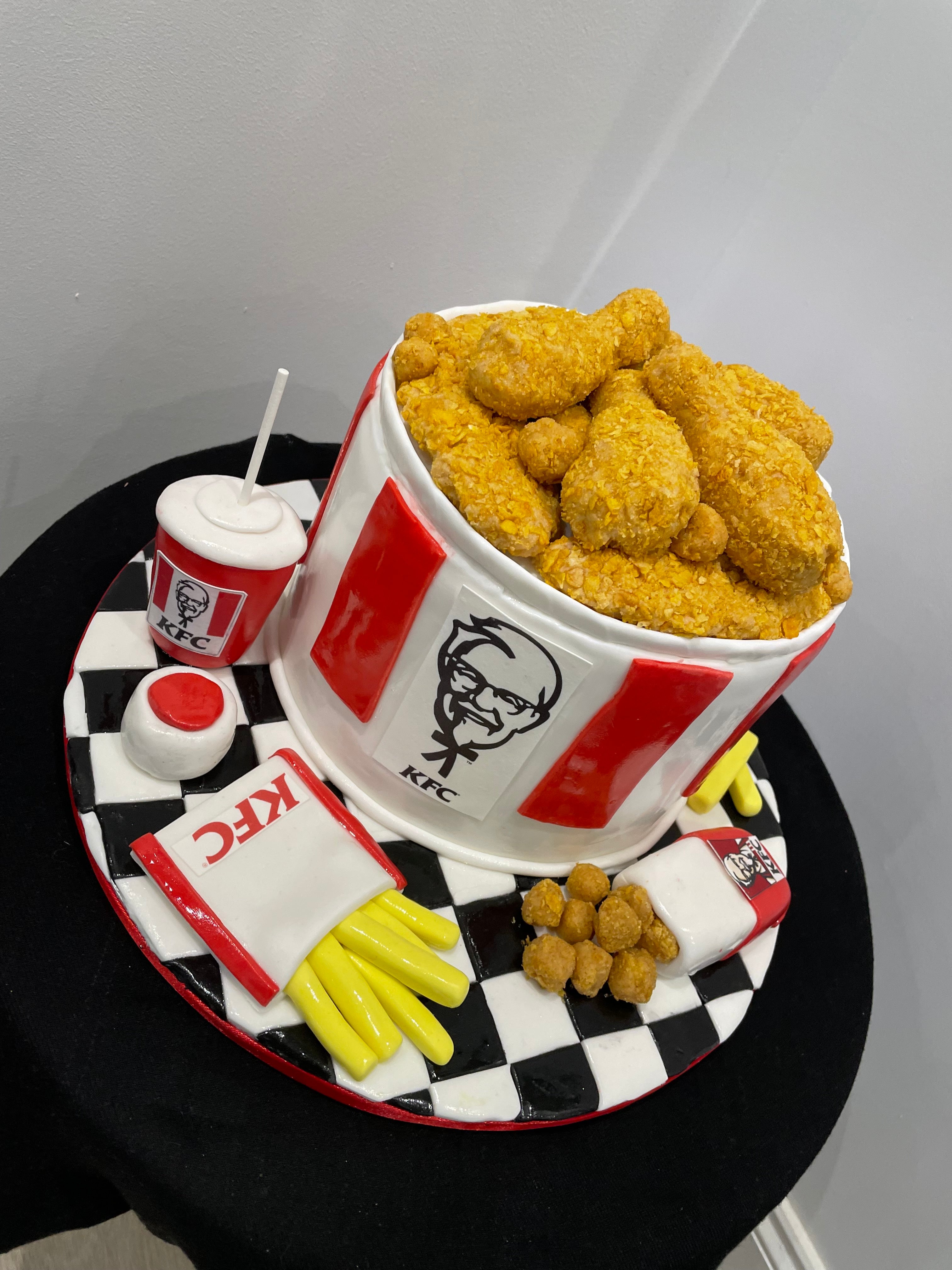 FRIED CHICKEN SHOP THEME CAKE