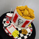 FRIED CHICKEN SHOP THEME CAKE