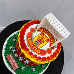 FOOTBALL THEME CAKE RED DEVILS
