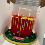 FOOTBALL THEME CAKE RED DEVILS