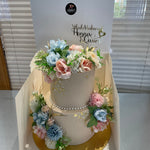 FLORAL PEARL OCCASION CAKE