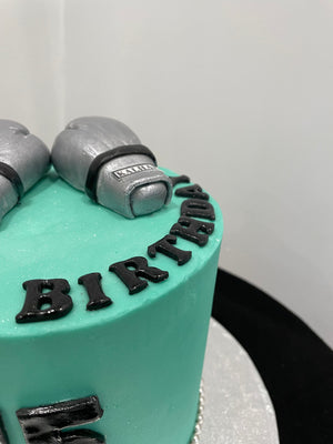 BOXING GLOVES THEME CAKE