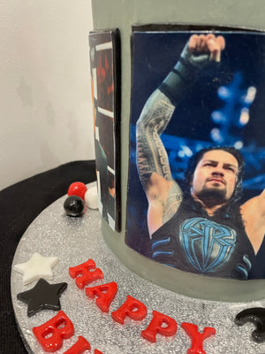 WRESTLING THEME CAKE