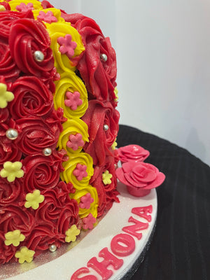 ROSETTE DRESS DOLL CAKE
