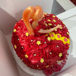 ROSETTE DRESS DOLL CAKE