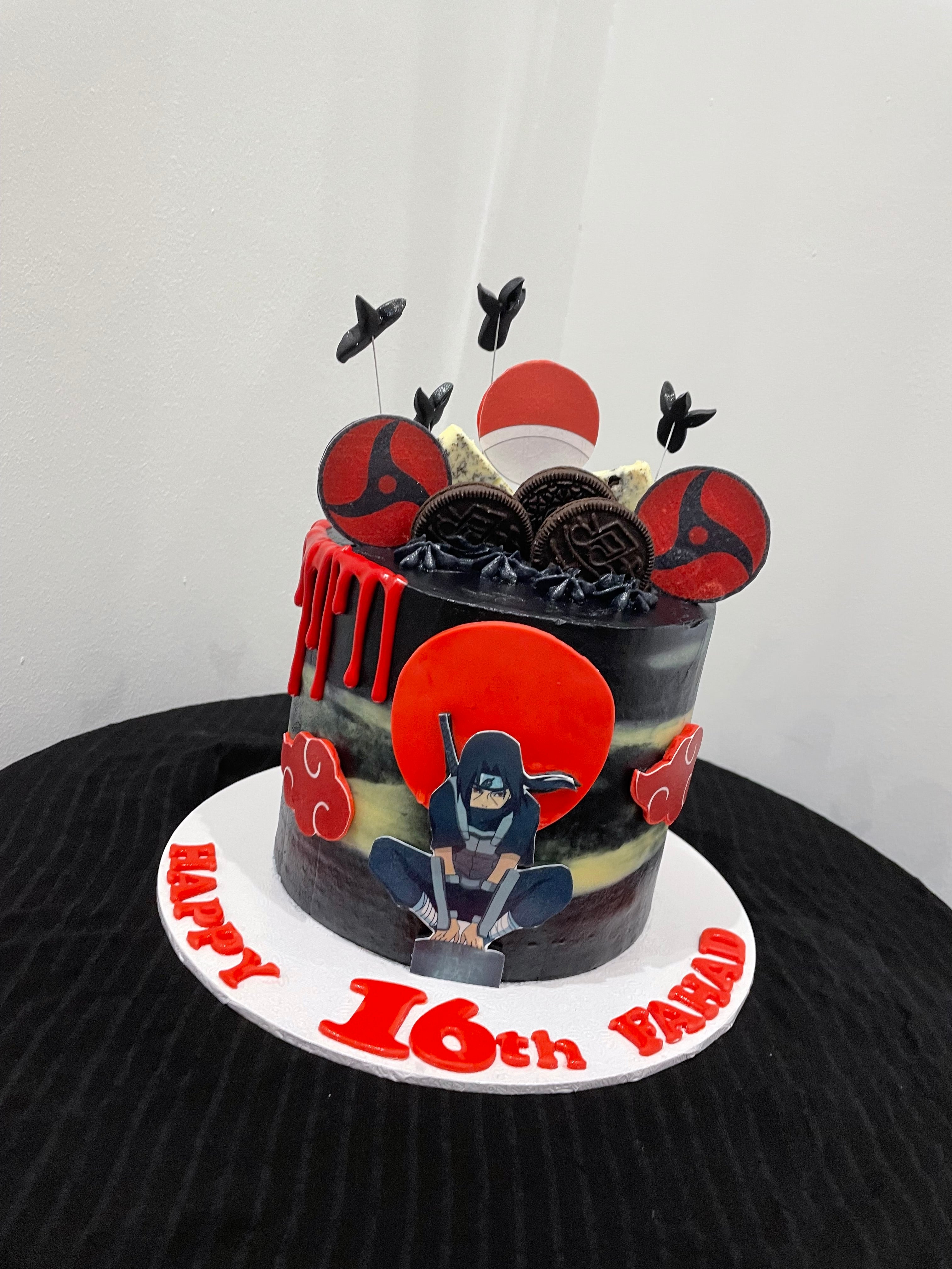DARK NINJA ANIME CAKE
