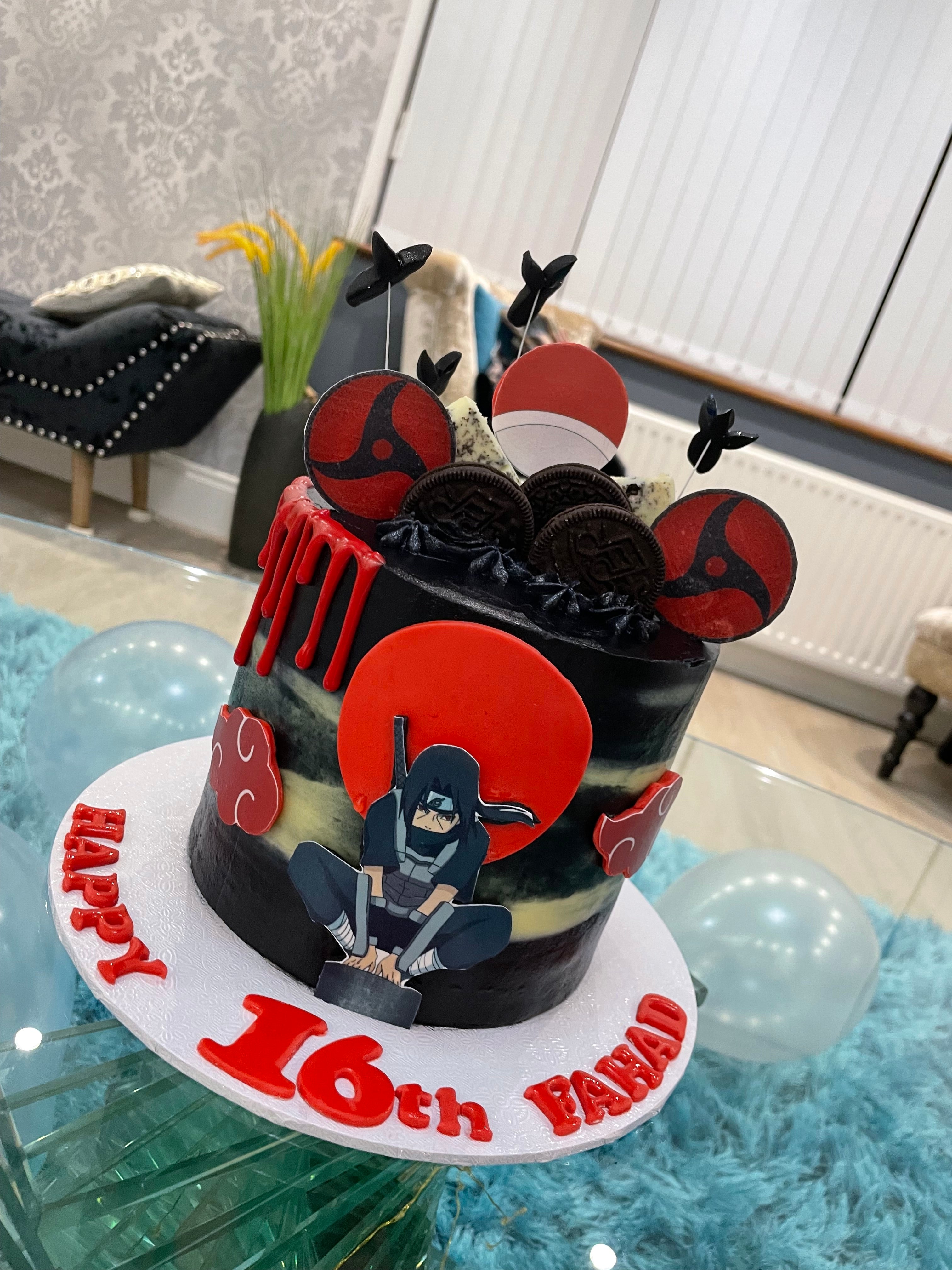 NARUTO CAKE l ANIME BIRTHDAY CAKE l ChynaBSweets - YouTube