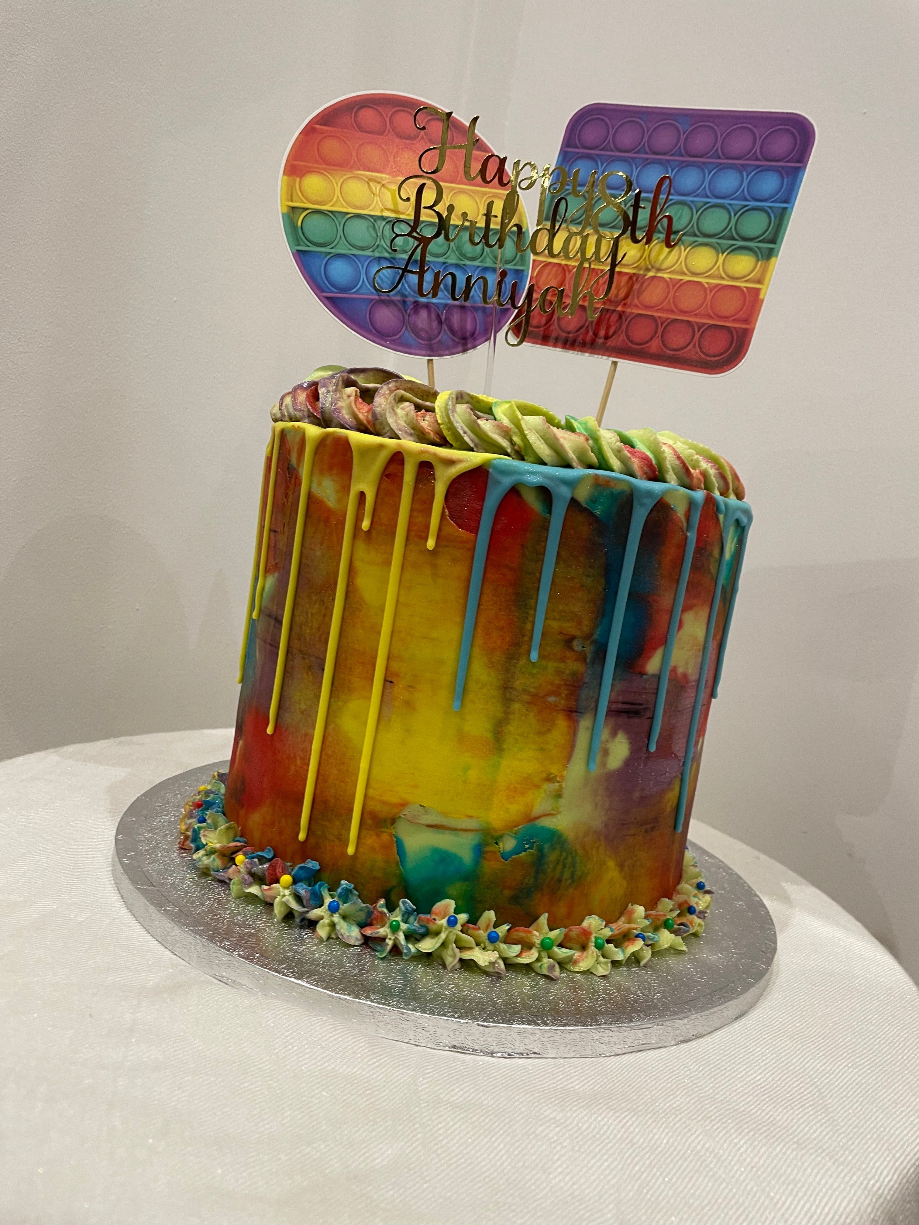 COLOUR ART DRIP OCCASION CAKE