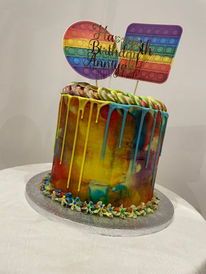 COLOUR ART DRIP OCCASION CAKE